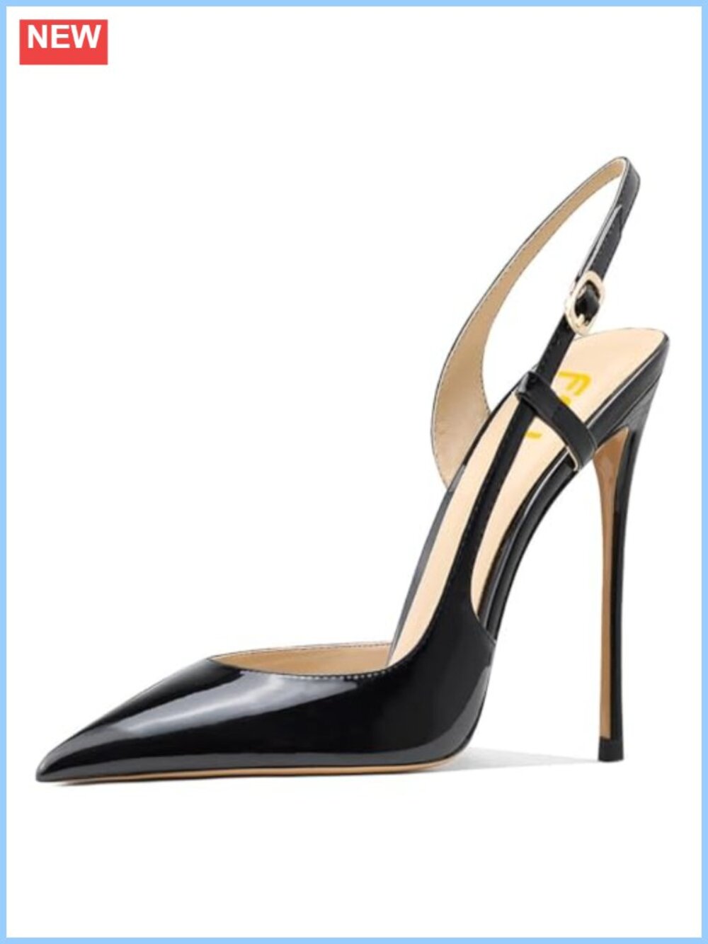 Pointed Toe D'Orsay High Heel Slingback Pumps Stiletto Heels Party